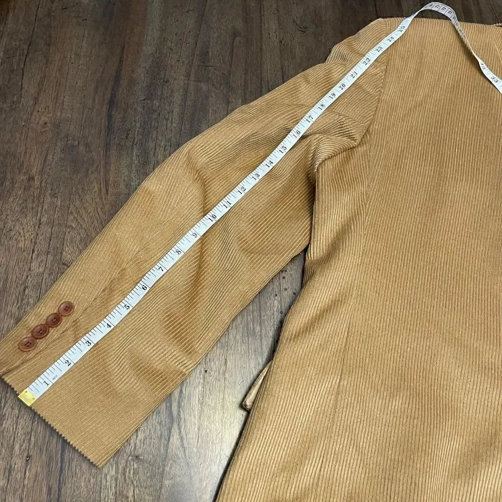 Jos A Bank Corduroy Sports Coat L42 Wool & Silk